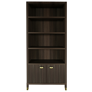 Книжный Стеллаж Elsa Dreams Walnut с задней стенкой