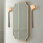 Зеркало в золотой деревянной раме Riviera варинант исполнения - 2 | Loft Concept в Челябинске