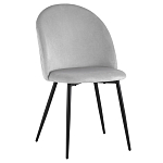 Мягкий стул в сером велюре Miruna Chair варинант исполнения - 1 | Loft Concept в Челябинске