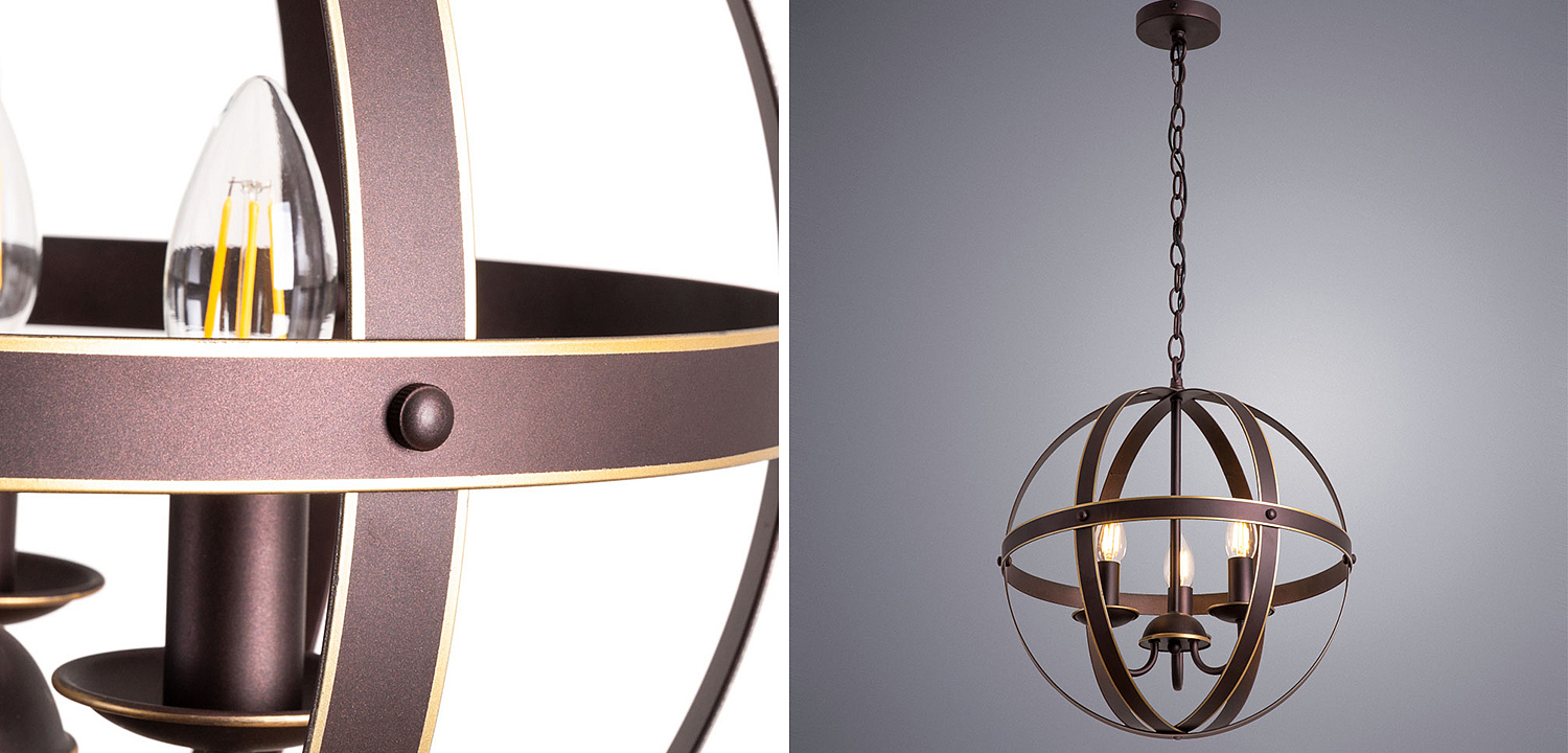Люстра Brown Stripes Ball Люстра Brown Stripes Ball - Loft-Concept в Челябинске