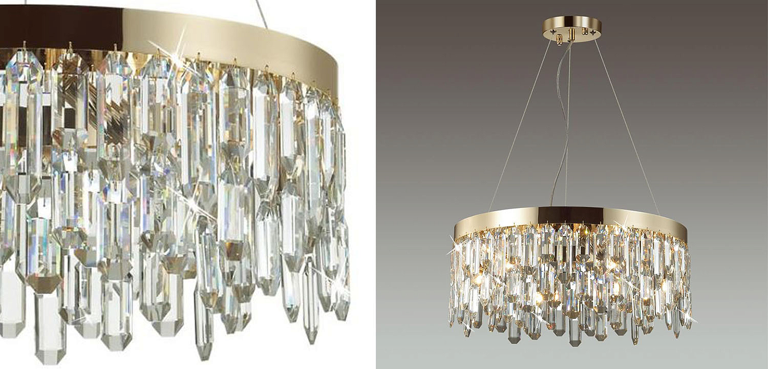 Люстра Crystal Polyhedrons Round Gold Люстра Crystal Polyhedrons Round Gold - Loft-Concept в Челябинске