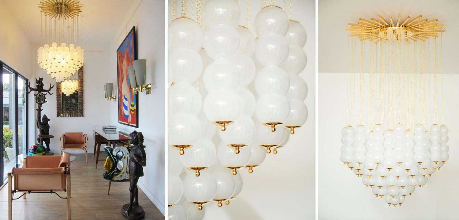 Дизайнерская Люстра Модерн середины ХХ века Flushmount Murano White Glass and Brass Ceiling Light Дизайнерская Люстра Модерн середины ХХ века Flushmount Murano White Glass and Brass Ceiling Light - Loft-Concept в Челябинске