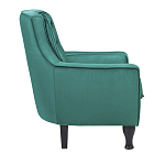 Кресло с мягкой обивкой из велюра на 4-х ножках из массива березы Scarlett Armchair green варинант исполнения - 2 | Loft Concept в Челябинске