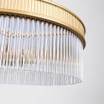 Люстра подвесная круглая со стеклянными трубками Nembus варинант исполнения - 4 | Loft Concept в Челябинске