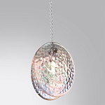 Подвесной светильник с круглым плафоном из рельефного стекла Disc Light варинант исполнения - 3 | Loft Concept в Челябинске