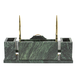 Настольный письменный набор из змеевика с подставкой под календарь Successful Leader варинант исполнения - 3 | Loft Concept в Челябинске