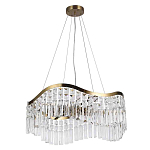 Люстра подвесная волнистой формы с хрустальными подвесками Ludivine Lighting варинант исполнения - 2 | Loft Concept в Челябинске