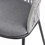 Стул барный с декоративным плетением на спинке и подлокотниках Chair Weave варинант исполнения - 7 | Loft Concept в Челябинске