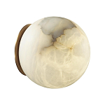 Настенно-потолочный светильник с плафоном в форме шара из алебастра Cryptocrystalline Stone варинант исполнения - 7 | Loft Concept в Челябинске