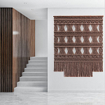 Панно Макраме коричневый цвет  варинант исполнения - 1 | Loft Concept в Челябинске