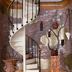 Обои ручная роспись Willow & Waves Original colourway on Edo painted Xuan paper with antiquing варинант исполнения - 3 | Loft Concept в Челябинске