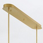 Подвесной светильник линейный золотого цвета с длинной цилиндрической стеклянной трубкой Eurofase варинант исполнения - 8 | Loft Concept в Челябинске