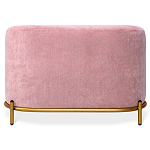Банкетка овальная пыльно-розовый велюр на 4-х металлических ножках золотого цвета SANJAY варинант исполнения - 2 | Loft Concept в Челябинске