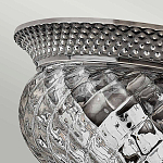 Потолочный светильник с чашеобразным плафоном из толстого волнообразного стекла и широким узорчатым основанием Hinkley варинант исполнения - 6 | Loft Concept в Челябинске