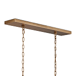 Люстра прямоугольная с каркасом золотого цвета Soft Glow Lamps варинант исполнения - 5 | Loft Concept в Челябинске