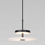 Светодиодный подвесной светильник черный с мраморным рассеивателем варинант исполнения - 2 | Loft Concept в Челябинске