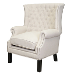 Кресло Charlie Armchair beige flax варинант исполнения - 3 | Loft Concept в Челябинске