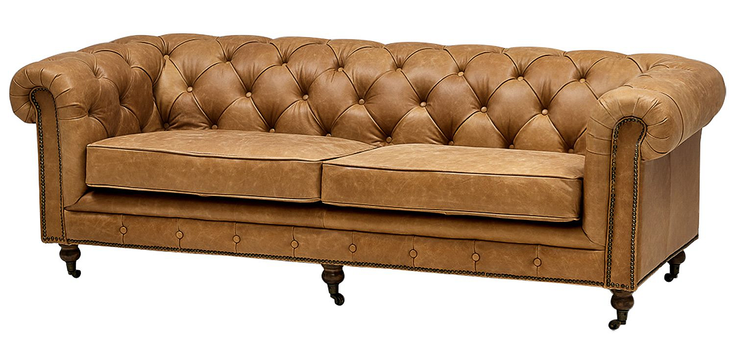 Диван Chesterfield Cinnamon Leather Sofa из винтажной кожи Диван Chesterfield Cinnamon Leather Sofa из винтажной кожи - Loft-Concept в Челябинске