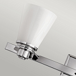 Бра для ванных комнат с белыми стеклянными конусными плафонами Hinkley варинант исполнения - 3 | Loft Concept в Челябинске