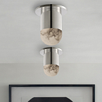 Потолочный светильник светодиодный с плафоном из натурального камня Purgatory варинант исполнения - 4 | Loft Concept в Челябинске