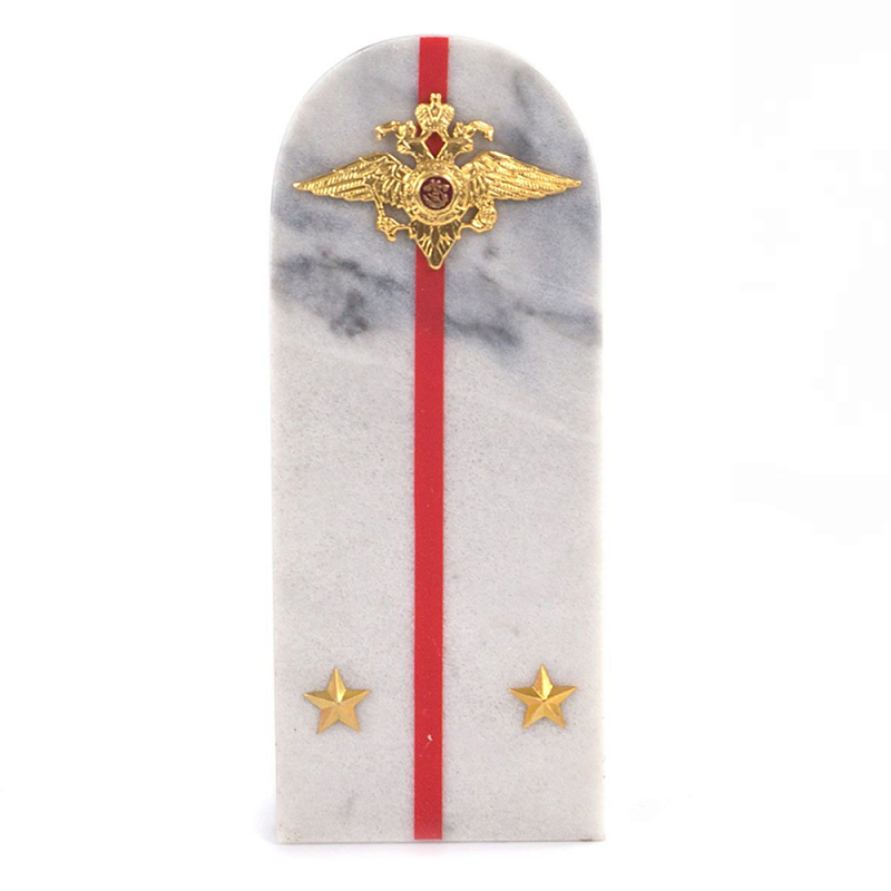 Сувенир Погон МВД из натурального камня мрамор Souvenir Epaulets Белый Мрамор Bianco Красный Золотой Сувенир Погон МВД из натурального камня мрамор Souvenir Epaulets Белый Мрамор Bianco Красный Золотой в Челябинске | Loft Concept
