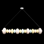 Подвесной светильник светодиодный горизонтальный в виде ожерелья из пастельных сфер Pastel Lunaria Horizon  варинант исполнения - 1 | Loft Concept в Челябинске