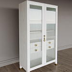 Дизайнерский шкаф витрина Elsa Dreams White с 4-мя ящиками варинант исполнения - 3 | Loft Concept в Челябинске