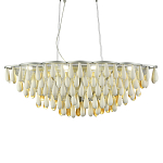 Люстра с подвесками в форме капель на серебристом каркасе Raindrop варинант исполнения - 2 | Loft Concept в Челябинске