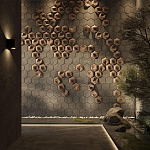 Гипсовая 3D панель с принтографией PM-41 варинант исполнения - 3 | Loft Concept в Челябинске