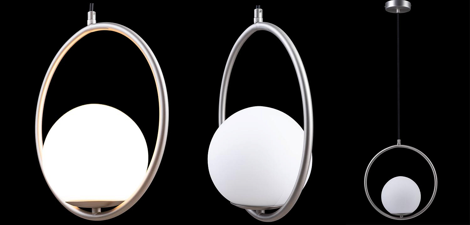 Подвесной светильник B.LUX C Ball circle nickel Подвесной светильник B.LUX C Ball circle nickel - Loft-Concept в Челябинске