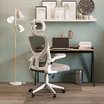 Кресло для компьютерного стола Easement Grey&White варинант исполнения - 10 | Loft Concept в Челябинске