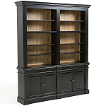 Витрина из массива сосны Sterling Showcase Black варинант исполнения - 4 | Loft Concept в Челябинске