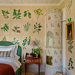 Обои ручная роспись Botanical Studies Linnaeus colourway варинант исполнения - 6 | Loft Concept в Челябинске