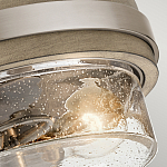 Потолочный светильник с прозрачным стеклянным плафоном с эффектом пузырьков Kichler варинант исполнения - 2 | Loft Concept в Челябинске