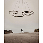 Люстра подвесная светодиодная в виде волнообразной ленты Ribbon Vortex варинант исполнения - 14 | Loft Concept в Челябинске