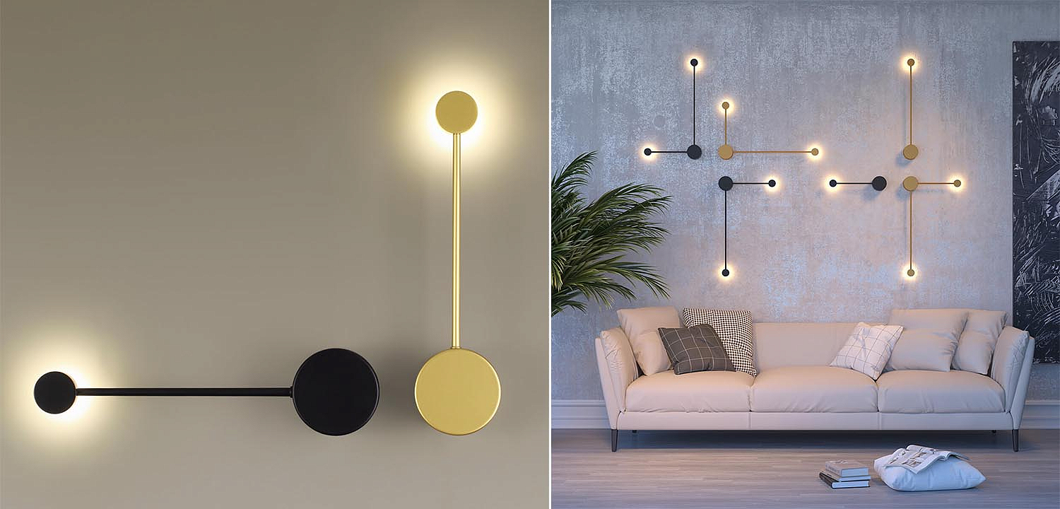 Бра Pin Wall Light Gold 40 Бра Pin Wall Light Gold 40 - Loft-Concept в Челябинске