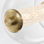 Подвесной светильник линейный с прозрачными стеклянными шарами разного диаметра Eurofase варинант исполнения - 14 | Loft Concept в Челябинске