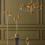 Торшер с 3-мя плафонами в виде цветов Golden Bird of Paradise варинант исполнения - 4 | Loft Concept в Челябинске