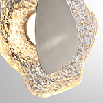 Бра с рельефным волнообразным стеклянным плафоном и вставкой из мрамора Liquid Stone варинант исполнения - 10 | Loft Concept в Челябинске