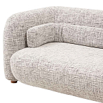 Дизайнерский двухместный диван с мягкими спинкой и подлокотниками бежевый Madelaine Sofa Beige варинант исполнения - 5 | Loft Concept в Челябинске