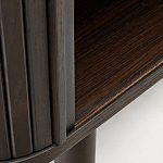 Буфет тёмно-коричневого цвета из ясеневого шпона с 2-мя раздвижными дверями Toinette варинант исполнения - 4 | Loft Concept в Челябинске