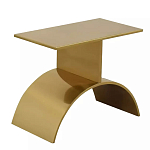 Дизайнерский журнальный стол золотой на полукруглом основании Wecaben варинант исполнения - 1 | Loft Concept в Челябинске