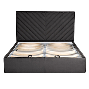 Кровать серая с подъемным механизмом Adelaide