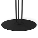 Стол журнальный круглый с бежевой столешницей из стекла Beige Marble варинант исполнения - 4 | Loft Concept в Челябинске