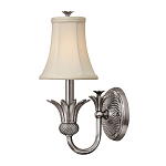 Бра с бежевым тканевым абажуром и декоративной чашей Hinkley варинант исполнения - 5 | Loft Concept в Челябинске