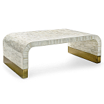 Стол журнальный Белый  BONE INLAY SIDE TABLE-Cream варинант исполнения - 4 | Loft Concept в Челябинске