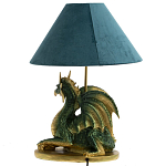 Настольная лампа с абажуром Дракон Green Dragon Синий абажур варинант исполнения - 2 | Loft Concept в Челябинске
