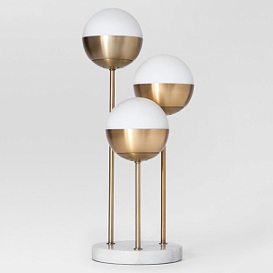 Geneva Glass Table Lamp Triple Globe