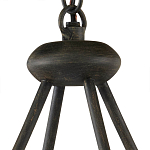 Люстра круглая с литыми стеклянными дисками Olympe Glass Chandelier варинант исполнения - 3 | Loft Concept в Челябинске