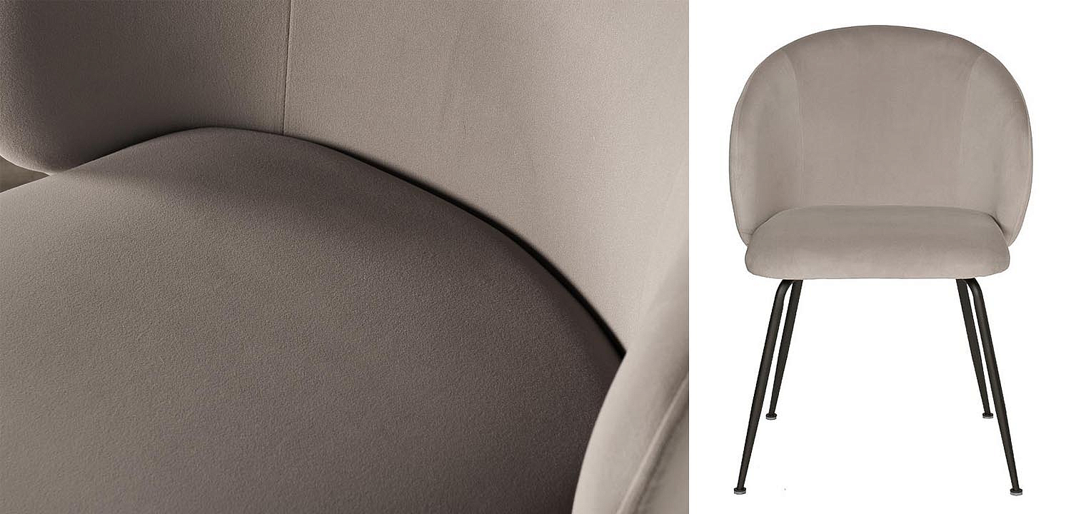 Стул Sadler Chair gray velor Стул Sadler Chair gray velor - Loft-Concept в Челябинске